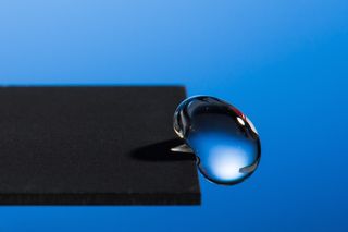 Bouncing water drop